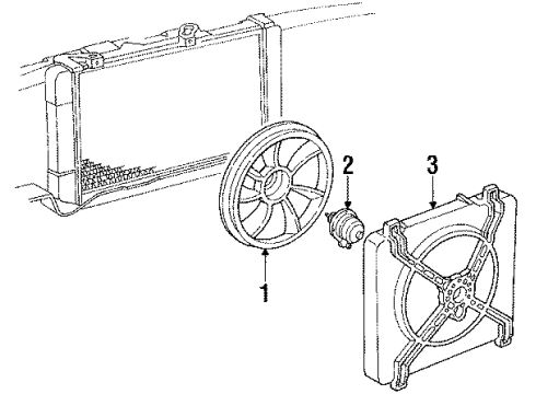 1995 Oldsmobile Silhouette Cooling System, Radiator, Water Pump, Cooling Fan Diagram