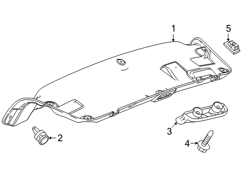 2015 Chevy Cruze Interior Trim - Trunk Lid Diagram