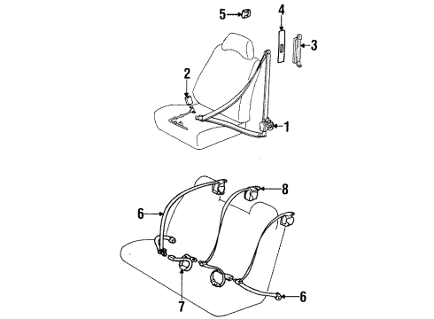 2000 Chevy Prizm Outer Belt Diagram for 94859488