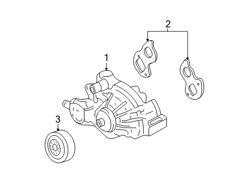 2008 Cadillac Escalade ESV Water Pump Diagram