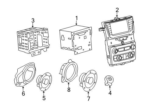 2013 Chevy Caprice A/C & Heater Control Units Diagram