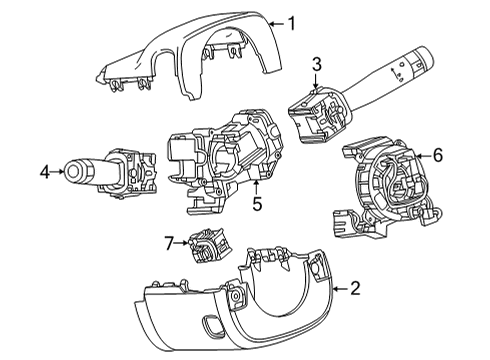 2022 Cadillac CT4 Switches Diagram