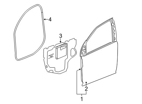 2007 Chevy Equinox Front Door Diagram