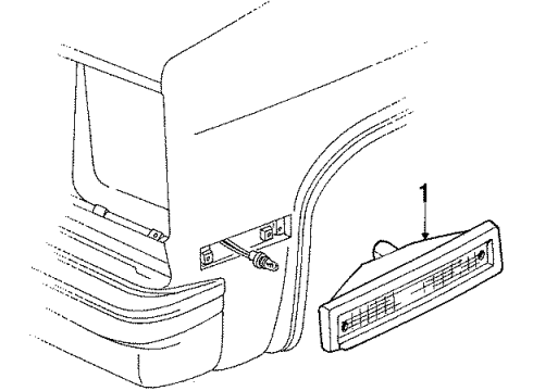 1986 GMC Jimmy Side Marker Lamps Diagram