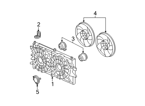 2007 Buick LaCrosse Cooling System, Radiator, Water Pump, Cooling Fan Diagram