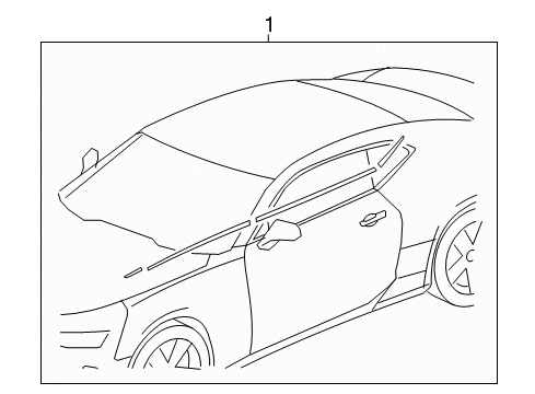 2017 Chevy Camaro Stripe Tape Diagram