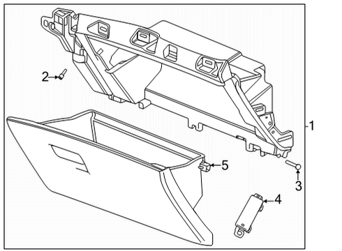 2022 Buick Envision Glove Box Diagram