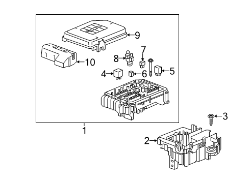 2021 GMC Terrain Fusible Link Diagram for 84070911