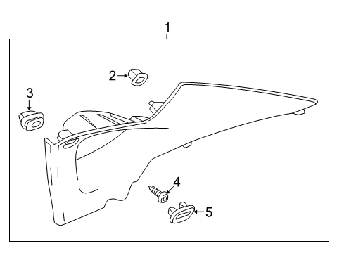 2015 Buick Verano Interior Trim - Quarter Panels Diagram