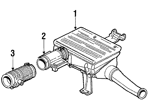 1990 Oldsmobile 98 Air Intake Diagram