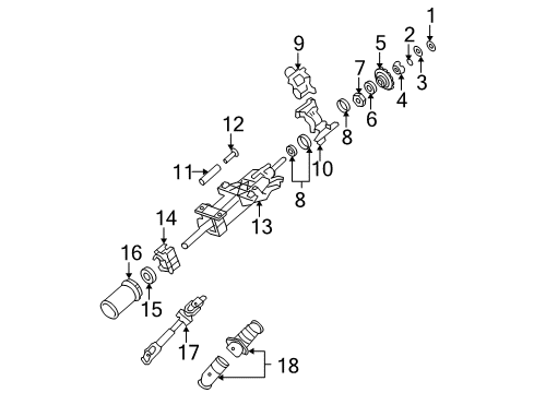2007 Cadillac DTS Shaft & Internal Components Diagram