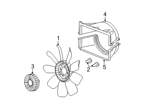 2008 Cadillac Escalade ESV Cooling Fan Diagram