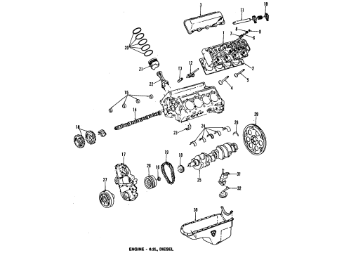 1991 GMC G2500 Engine Mounting Diagram