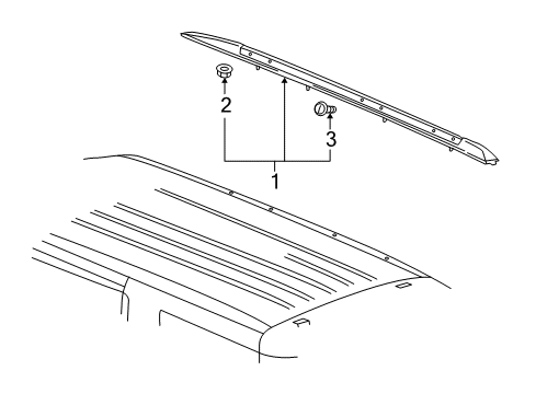 2017 Cadillac Escalade Luggage Carrier Diagram