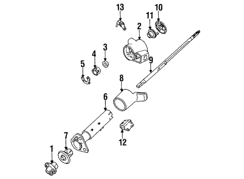 1994 Chevy Corsica Jacket Diagram for 26039084