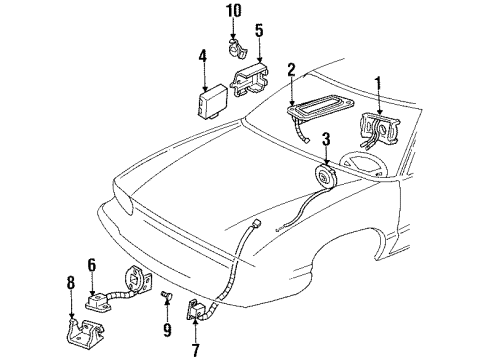 1995 Oldsmobile 98 Reserve Unit Diagram for 16183418