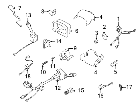 2004 Pontiac Bonneville Hazard Switch Diagram for 25762645