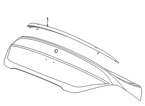 2022 Cadillac CT4 Rear Spoiler Diagram