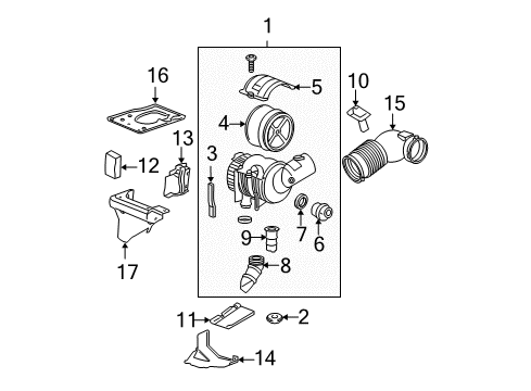 2007 GMC Sierra 2500 HD Classic Air Intake Diagram