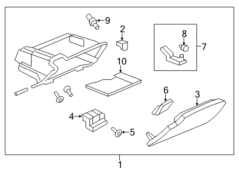 2011 Cadillac CTS Glove Box Diagram