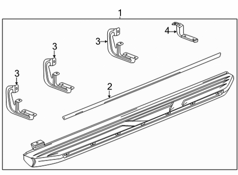 2023 Cadillac Escalade Running Board Diagram