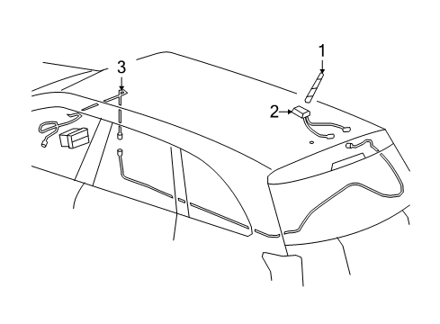 2008 Pontiac Torrent Antenna & Radio Diagram