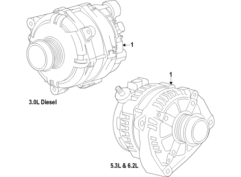 2021 GMC Yukon Alternator Diagram