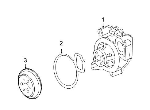 2005 Chevy Classic Cooling System, Radiator, Water Pump, Cooling Fan Diagram