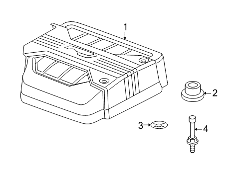 2008 Pontiac Torrent Engine Appearance Cover Diagram