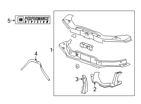 2014 Chevy Camaro Emblem Diagram for 22942442