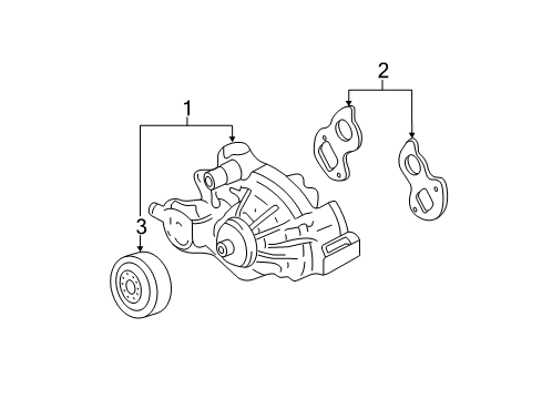 2012 GMC Sierra 2500 HD Cooling System, Radiator, Water Pump, Cooling Fan Diagram