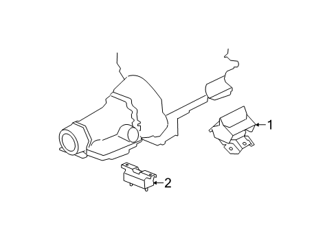 2011 GMC Sierra 1500 Engine & Trans Mounting Diagram