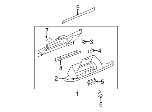 2007 Cadillac Escalade Glove Box Diagram