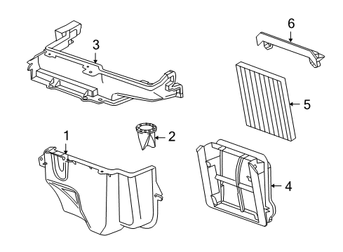 2011 Cadillac CTS Air Inlet Diagram