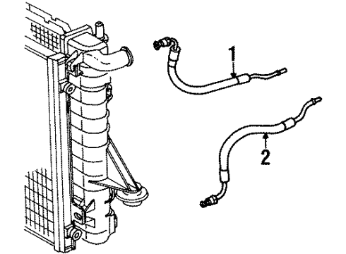 2002 Saturn SC1 Trans Oil Cooler Lines Diagram