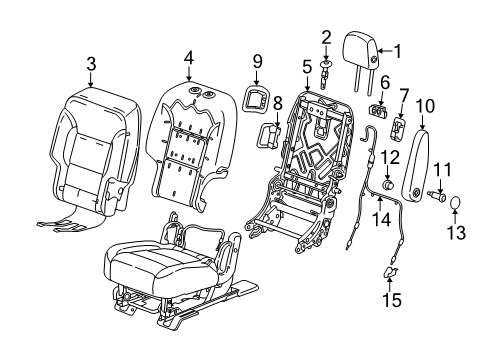 2018 Buick Enclave Second Row Seats Diagram