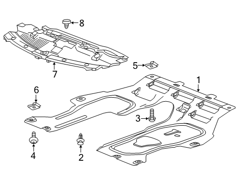 2016 Buick Encore Splash Shields Diagram