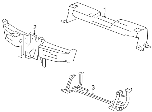 2007 Cadillac XLR Radiator Support Diagram
