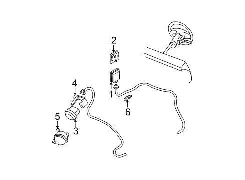1985 Chevy Astro Servo Diagram for 25074632