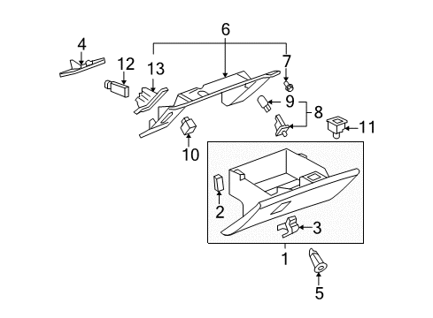 2011 Chevy Corvette Glove Box Diagram