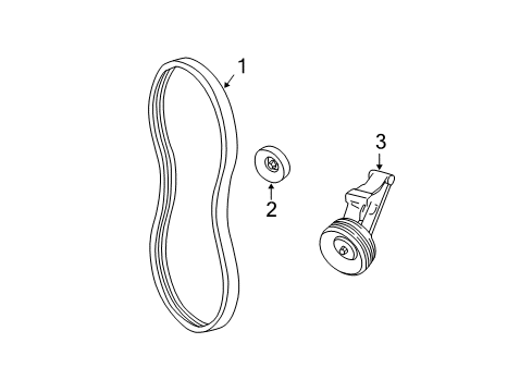 2002 Chevy Cavalier Belts & Pulleys Diagram
