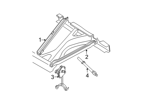 1997 GMC C1500 Carrier & Components - Spare Tire Diagram