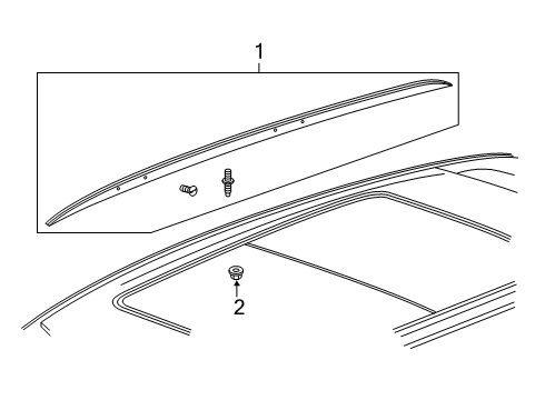 2024 Cadillac XT4 Luggage Carrier Diagram