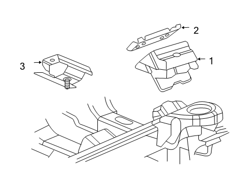 2005 Chevy Express 2500 Engine & Trans Mounting Diagram