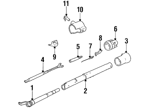 1985 Cadillac DeVille Ignition Lock Diagram