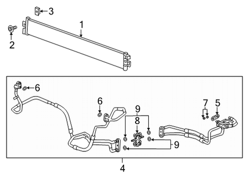 2023 Cadillac Escalade ESV Trans Oil Cooler Diagram