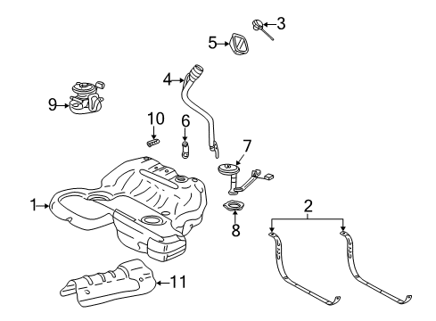 2003 Cadillac CTS Fuel Supply Diagram