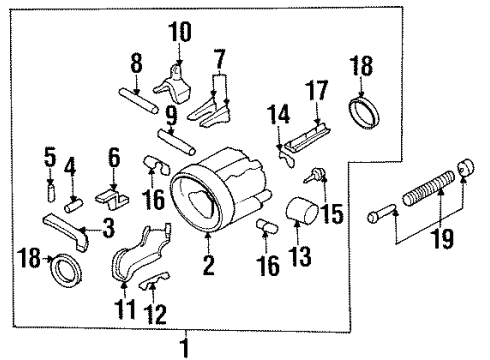 1995 Chevy Monte Carlo Housing & Components Diagram