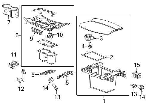2016 Buick Envision Center Console Diagram