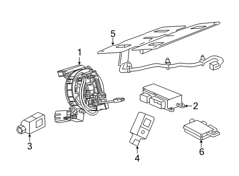 2016 Chevy Impala Air Bag Components Diagram 2 - Thumbnail